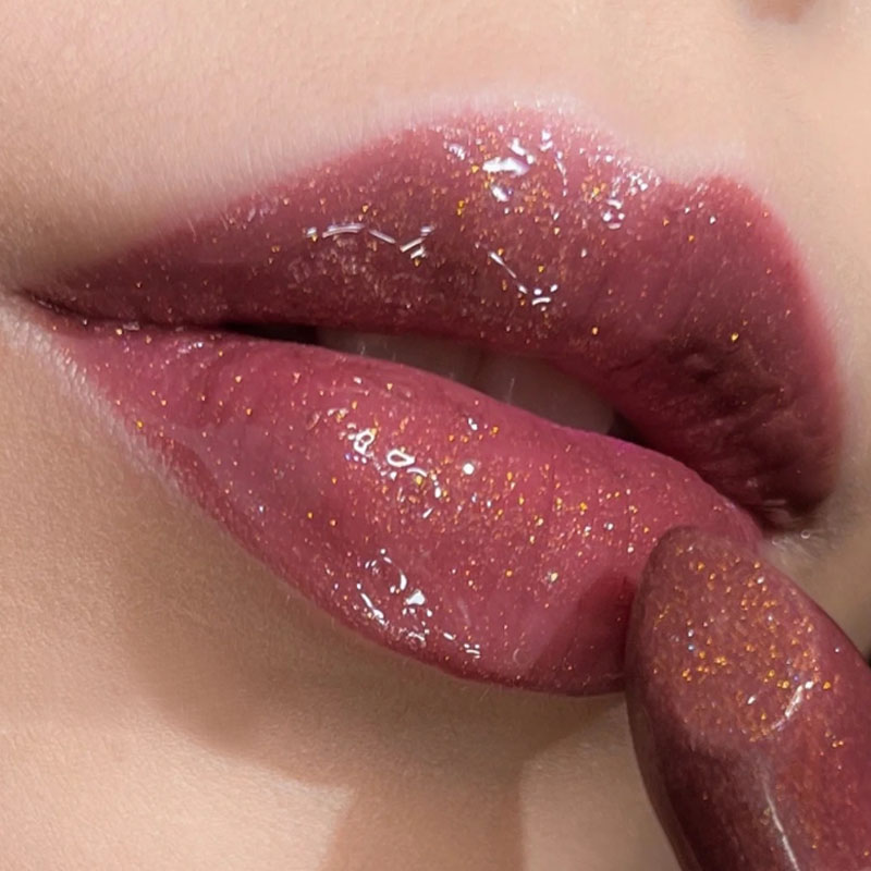 Lip Tint Korean - Rossetto glitterato duraturo labbra Nude impermeabili