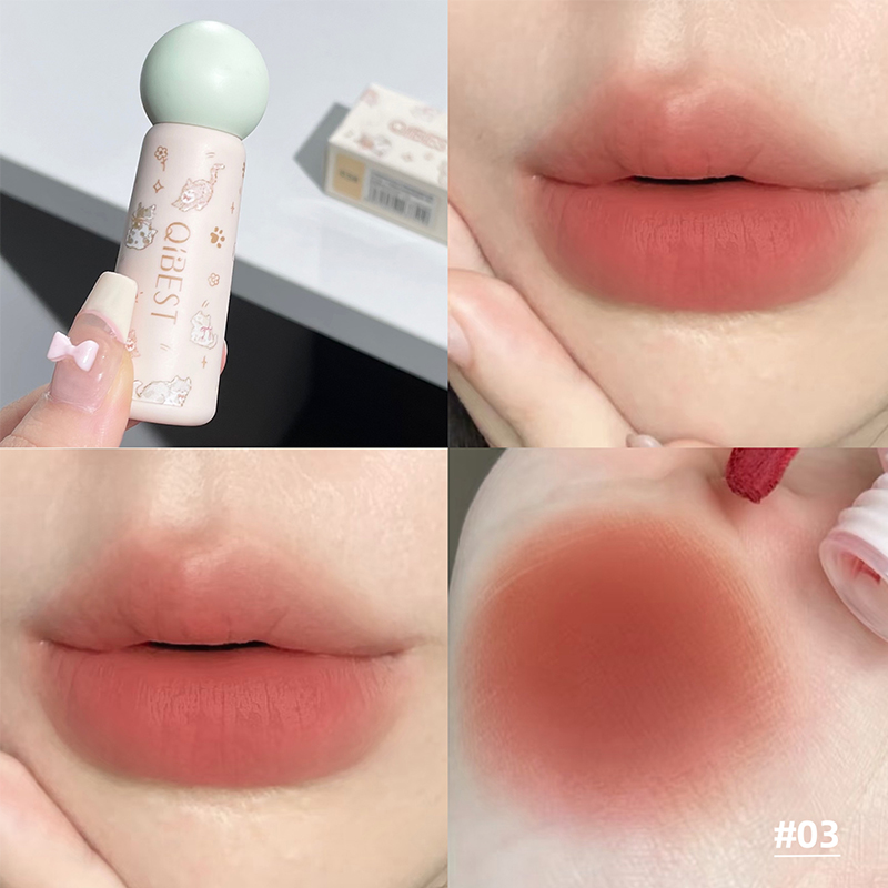 QIBEST Nude Matte Lip Fango Ro - Lip Tint Korean recensione e prezzo