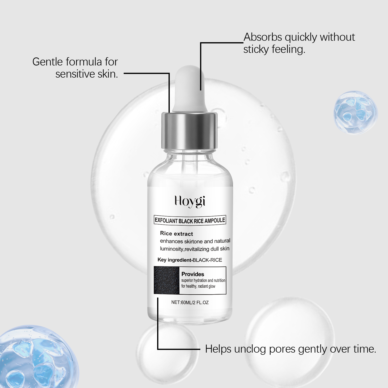 Fiala di riso luminosa Esfolia - Essence Serum Toner recensione e prezzo
